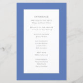 ブルーサファイアジェムストーン結婚式 プログラム (裏面)