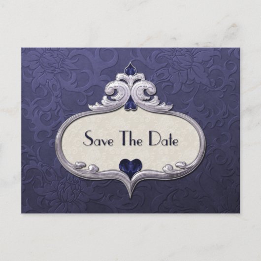 ブルーサファイアジュエルハートオンブルーダマスク救ザ 案内ポストカード (正面)