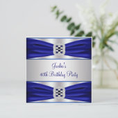 ブルーサファイアダイヤモンド40th誕生日パーティー 招待状 (スタンド正面)