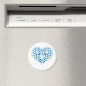 ブルーサファイアハート宝石 マグネット (インサイチュ (食洗機))
