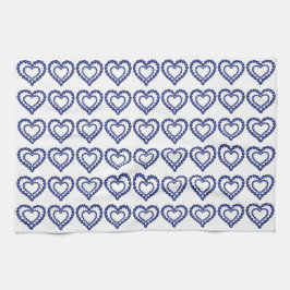 ブルーサファイアハート キッチンタオル
