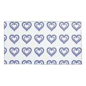 ブルーサファイアハート 枕カバー (裏面-左)