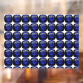 ブルーサファイアパターンデザイン ウィンドウサイン (シート2)