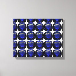 ブルーサファイアパターンデザイン キャンバスプリント