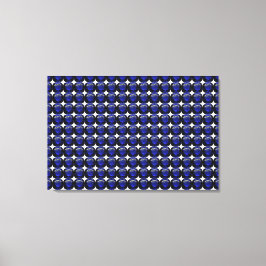ブルーサファイアパターンデザイン キャンバスプリント