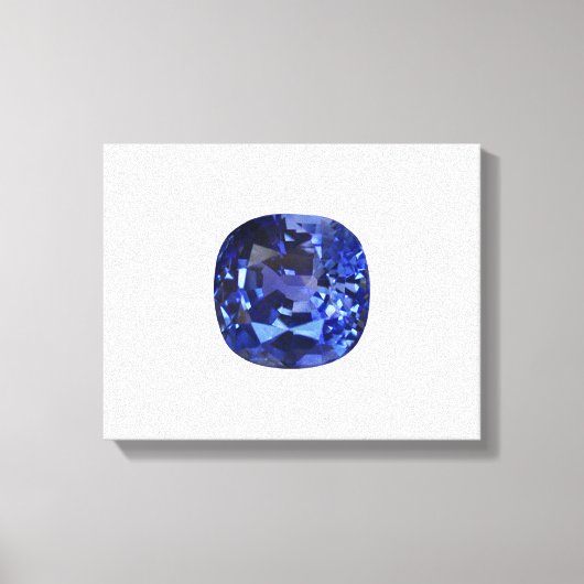 ブルーサファイアパターンデザイン キャンバスプリント (正面)