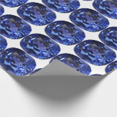 ブルーサファイアパターンデザイン ラッピングペーパー (角)
