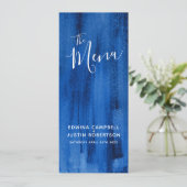 ブルーサファイアモダン抽象芸術ア結婚ートのメニュー メニュー (スタンド正面)