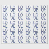 ブルーサファイアラブ ラッピングペーパー (フラット)