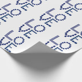 ブルーサファイアラブ ラッピングペーパー (角)