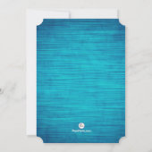 ブルーサファイア宗教的招待状 招待状 (裏面)