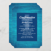 ブルーサファイア宗教的招待状 招待状 (正面/裏面)