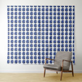 ブルーサファイア クッションカットパターン タペストリー (インサイチュ(横))