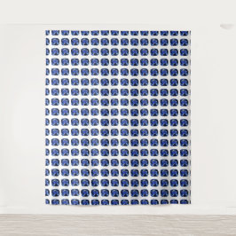 ブルーサファイア クッションカットパターン タペストリー