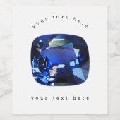 ブルーサファイア ワインラベル (シングルラベル)