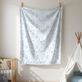 ブルーサファリ トワルドジュー ベビーシャワー タペストリー