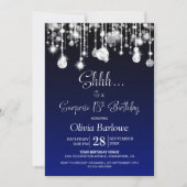 ブルーサプライズ18thバースデーパーティー 招待状 (正面)