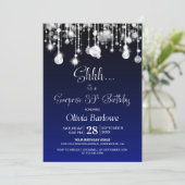 ブルーサプライズ30th誕生日パーティー 招待状 (スタンド正面)