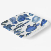 ブルーサボットデザートシック金ゴールドイベント名職人 ペーパープレート (傾斜あり)