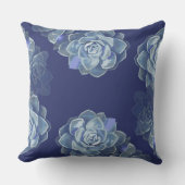 ブルーサボテン装飾用クッション クッション (正面)