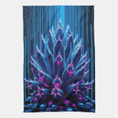 ブルーサボテン キッチンタオル (縦)