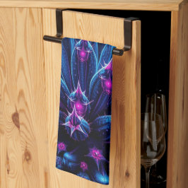 ブルーサボテン キッチンタオル