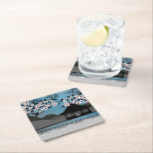 ブルーサマーアジア スクエアペーパーコースター (インサイチュ)