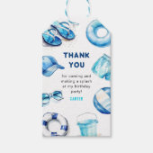 ブルーサマークールボーイズ誕生日の恩恵 ギフトタグ (正面)