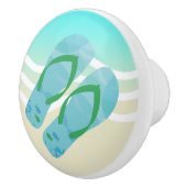 ブルーサマービーチウェーブビーチサンダルドアノブ セラミックノブ (右)