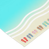 ブルーサマービーチウェーブビーチサンダル ショートテーブルランナー (コーナー)