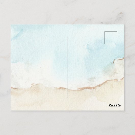 ブルーサマー海写真パーフェクトスタンダード ポストカード (裏面)