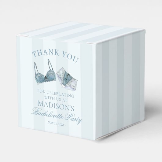 ブルーサムシング ランジェリー ブライズメイド パーティー デザート フェイバーボックス (正面サイド)
