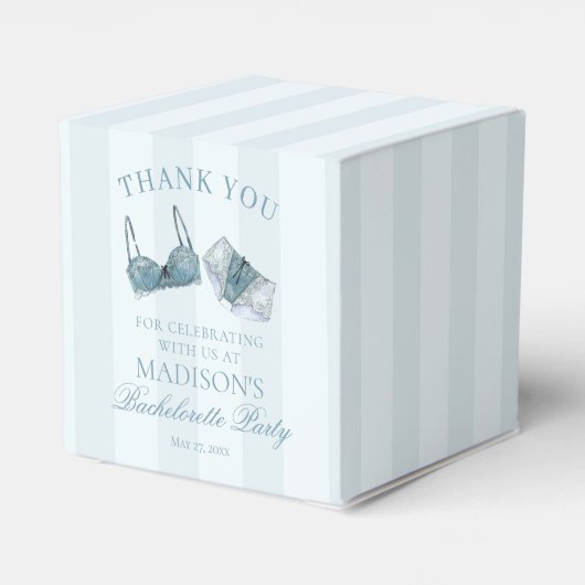 ブルーサムシング ランジェリー ブライズメイド パーティー デザート フェイバーボックス (裏面サイド)