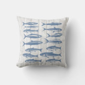 ブルーサルディーンシーライフ海航海のホワイトウッド クッション (正面)