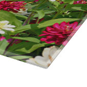 ブルーサルビアと《植物》百日草ガーデンフローラ カッティングボード (角)