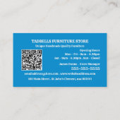 ブルーサロン – 家具店の販売 名刺 (裏面)