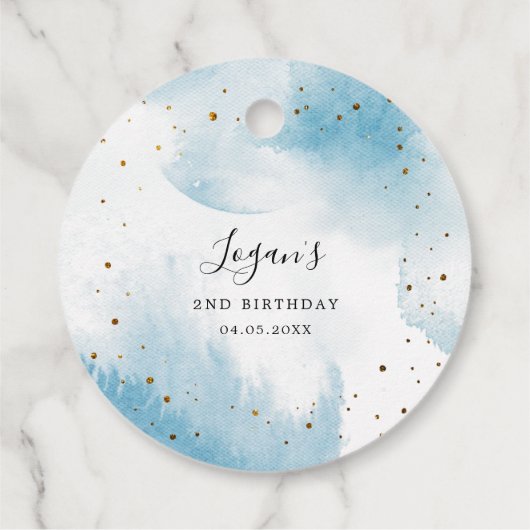 ブルーサンキューザムーンとバック誕生日 フェイバータグ (裏面)