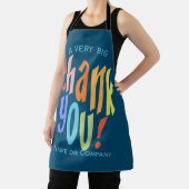 ブルーサンキュータイポグラフィ エプロン (インサイチュ)