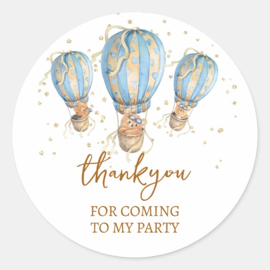 ブルーサンキュー来スクラシックラウンド ラウンドシール (正面)