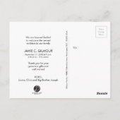 ブルーサンキュー第2ベビー発表男の赤ちゃん ポストカード (裏面)