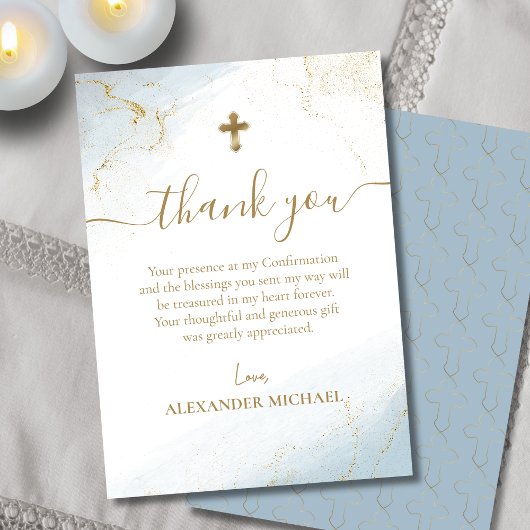 ブルーサンキュー金ゴールドクロスボーイ確認 サンキューカード