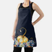 ブルーサンクスギビングカボチャフローラ エプロン (インサイチュ)