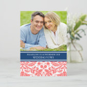 ブルーサンゴフォト結婚の誓い更新招待状 招待状 (スタンド正面)