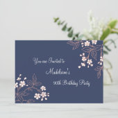 ブルーサンゴフローラ90thバースデーパーティ招待状 招待状 (スタンド正面)