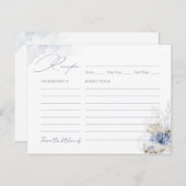 ブルーサンゴ&シーシェルビーチをテーマにしたレシピカード ポストカード (正面/裏面)