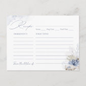 ブルーサンゴ&シーシェルビーチをテーマにしたレシピカード ポストカード (正面)