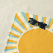 ブルーサンセットウェーブビーチタオル ビーチタオル (インサイチュ)