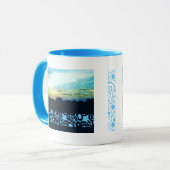 ブルーサンセットデザイン マグカップ (正面左)