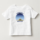 ブルーサンセットマウンカスタムテン懇親会トリップ トドラーTシャツ (正面)