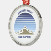 ブルーサンセットマウンカスタムテン懇親会トリップ メタルオーナメント (左)